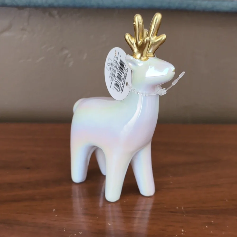 NWT Target Bullseye Playground Christmas 2024 3 Ceramic figures iridescent